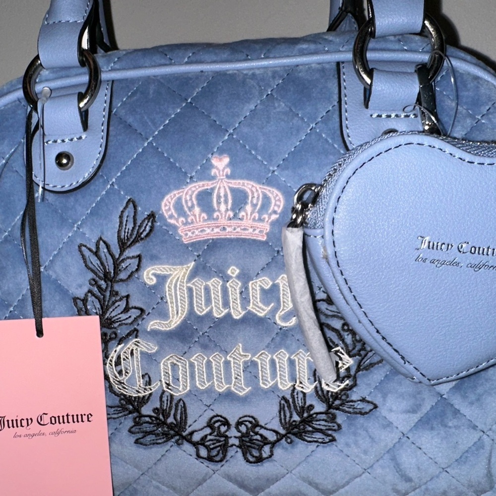 Juicy Couture Blue Quilted Handbag